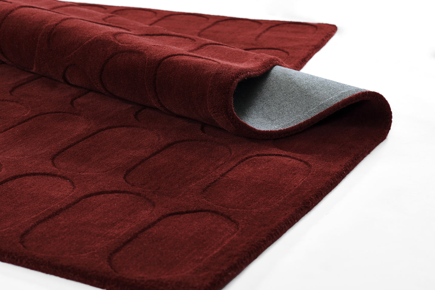 Momeni Contour Burgundy Contemporary