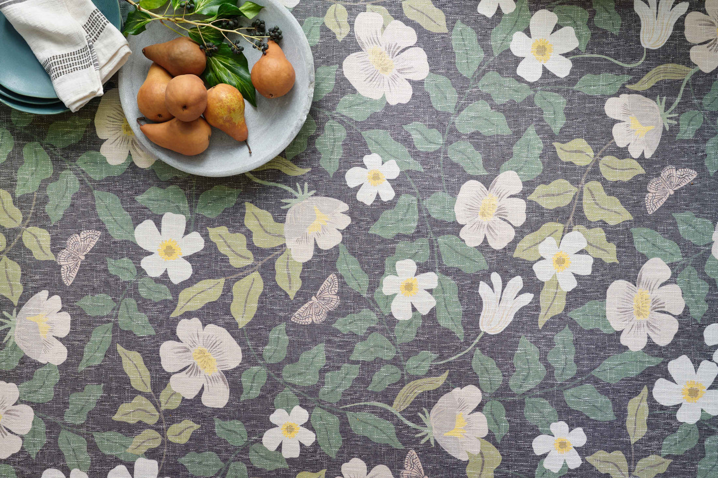 Rifle Paper Co. x Loloi Cotswolds Charcoal Contemporary