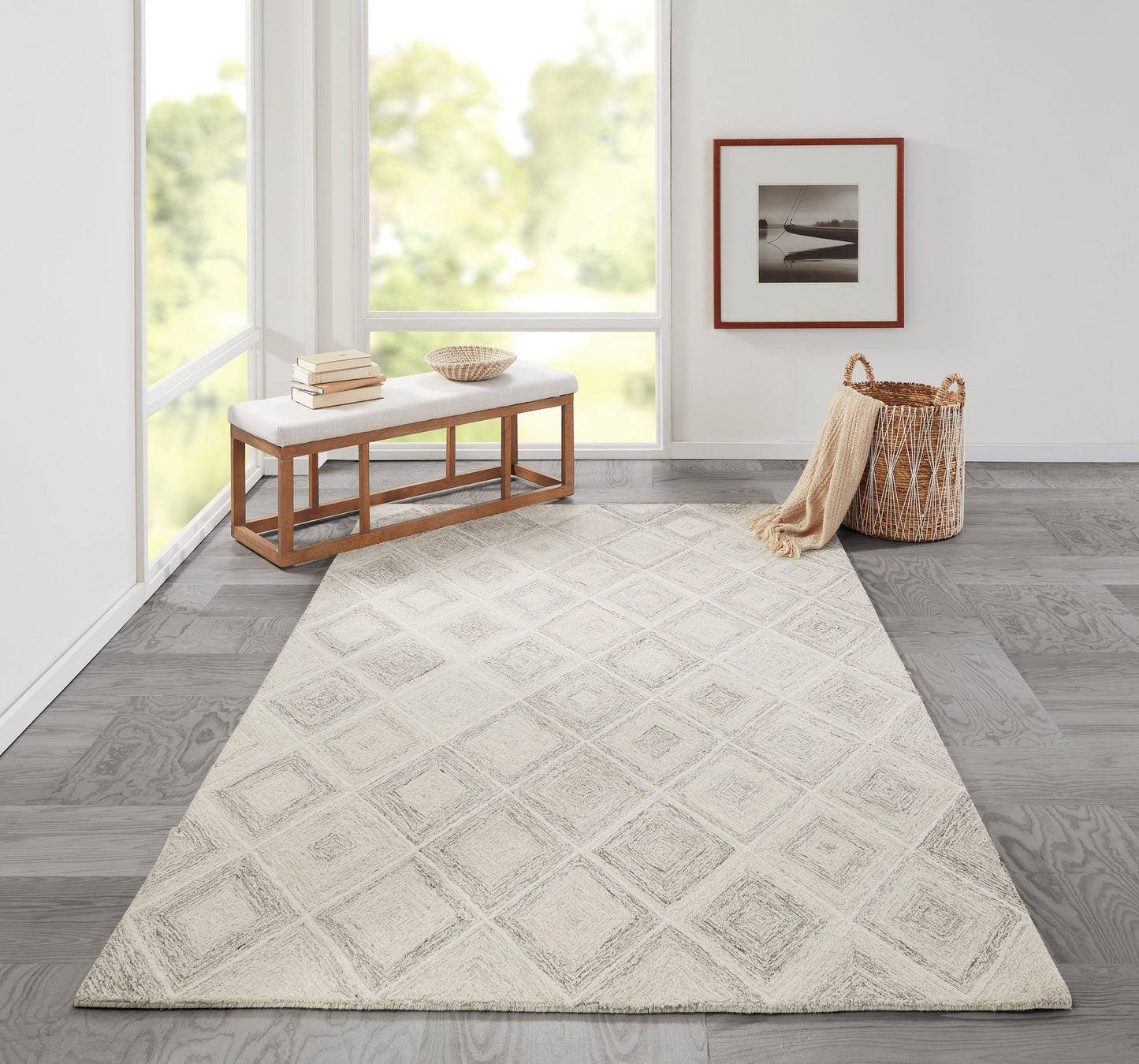 Momeni Cortland Beige Contemporary