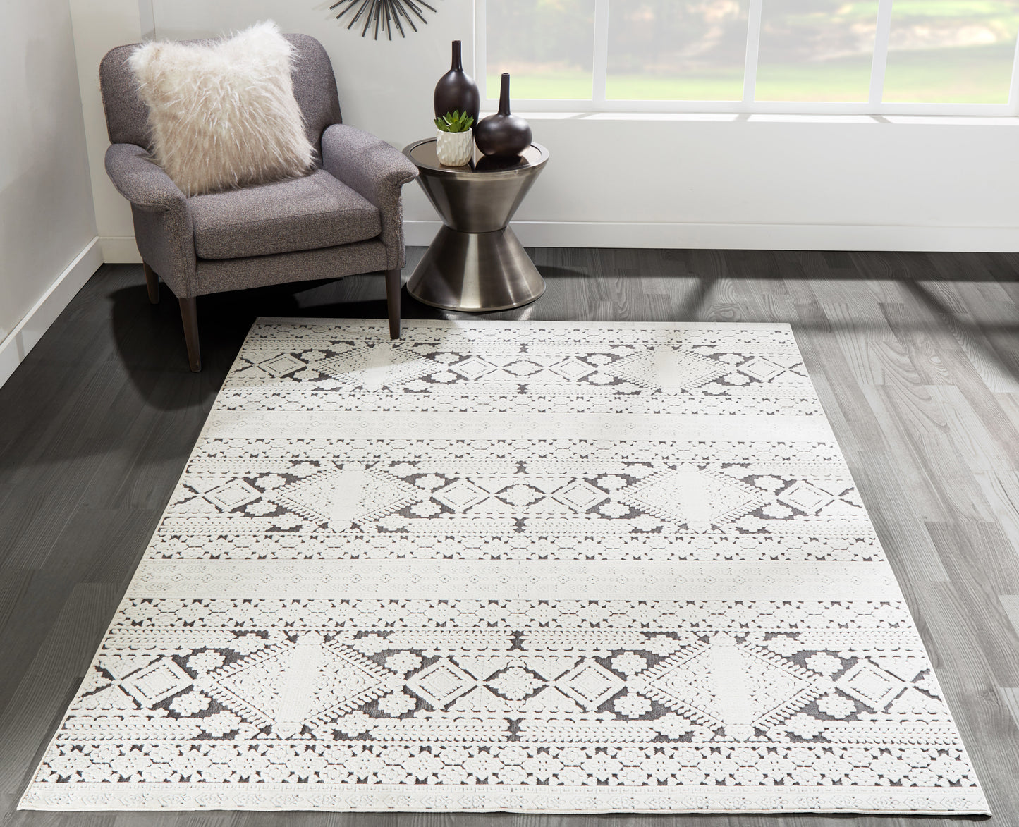 Momeni Covington Charcoal Traditional