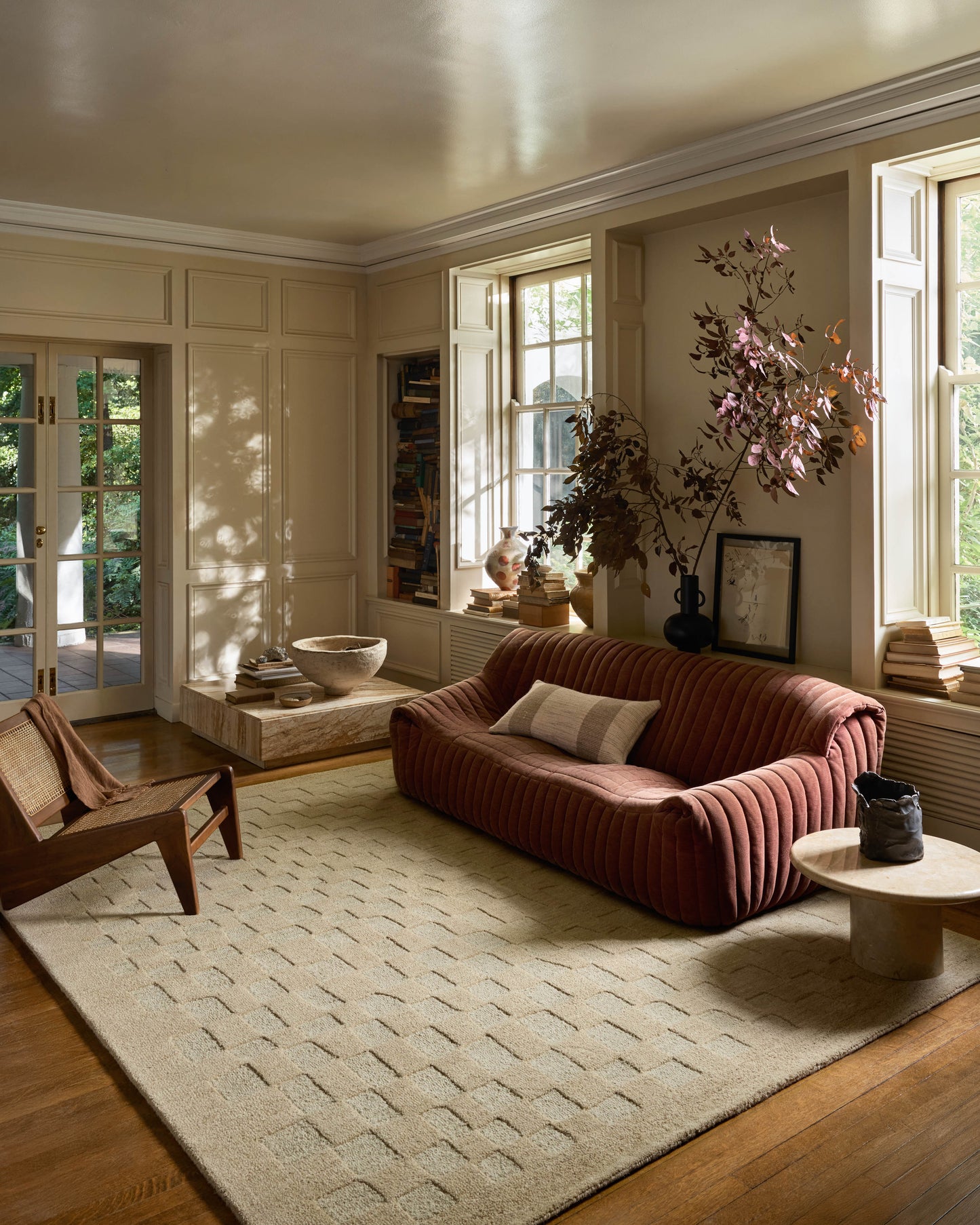 Leanne Ford x Loloi Craven Oatmeal Dove Contemporary