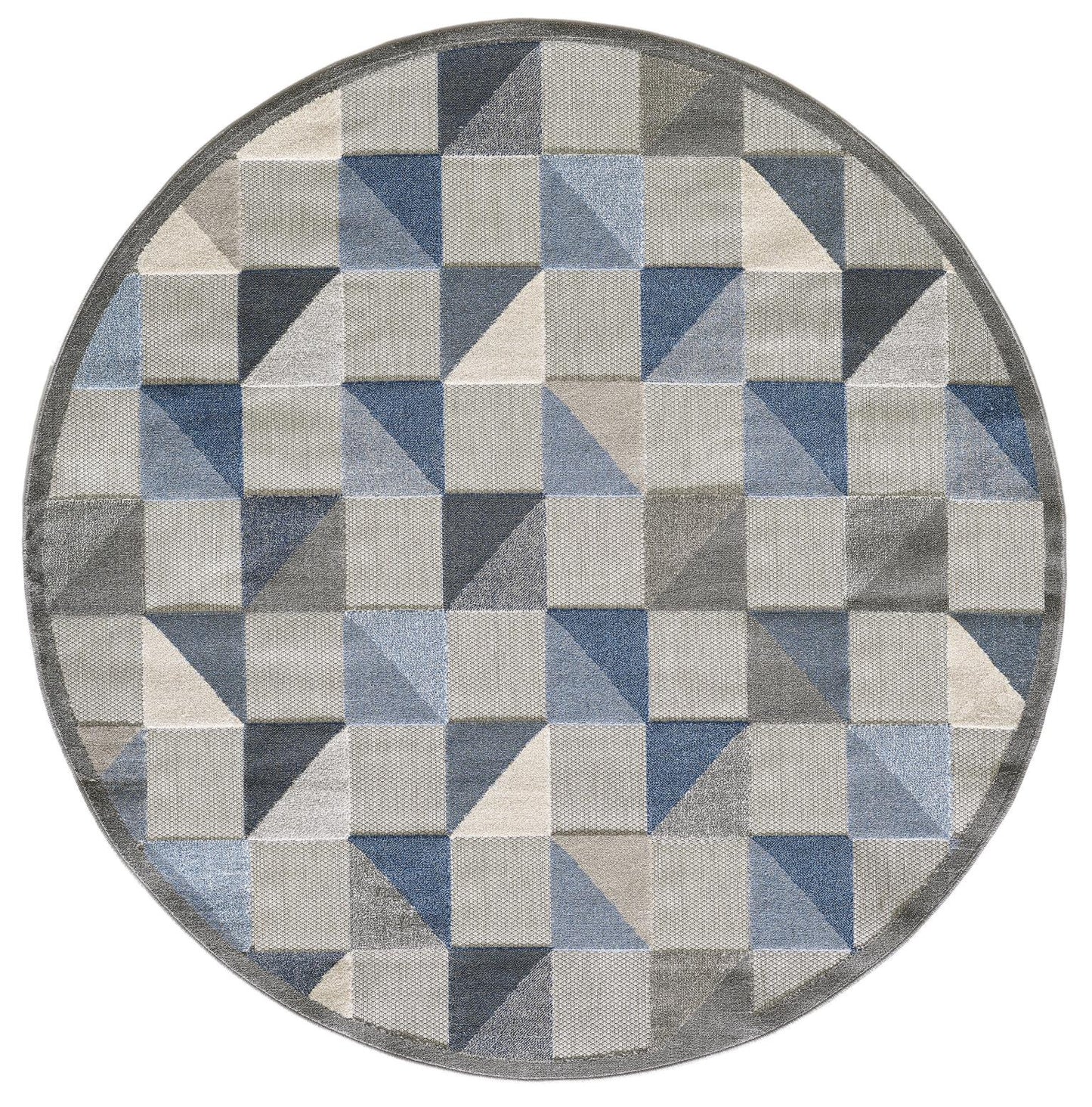 Kas Calla 6923 Blue Indoor/Outdoor Machine Woven Rug