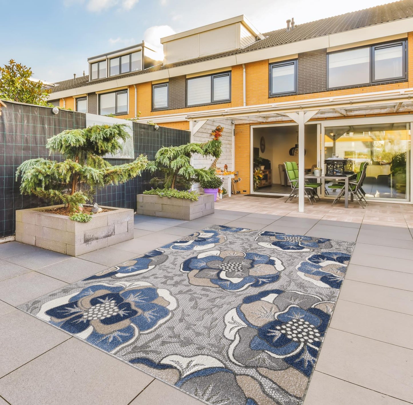 Kas Calla 6935 Grey Indoor/Outdoor Machine Woven Rug