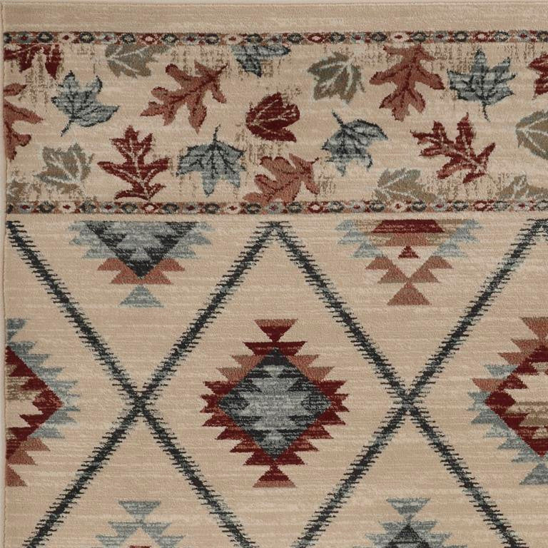 Kas Chester 5632 Ivory Rustic & Lodge Machine Woven Rug