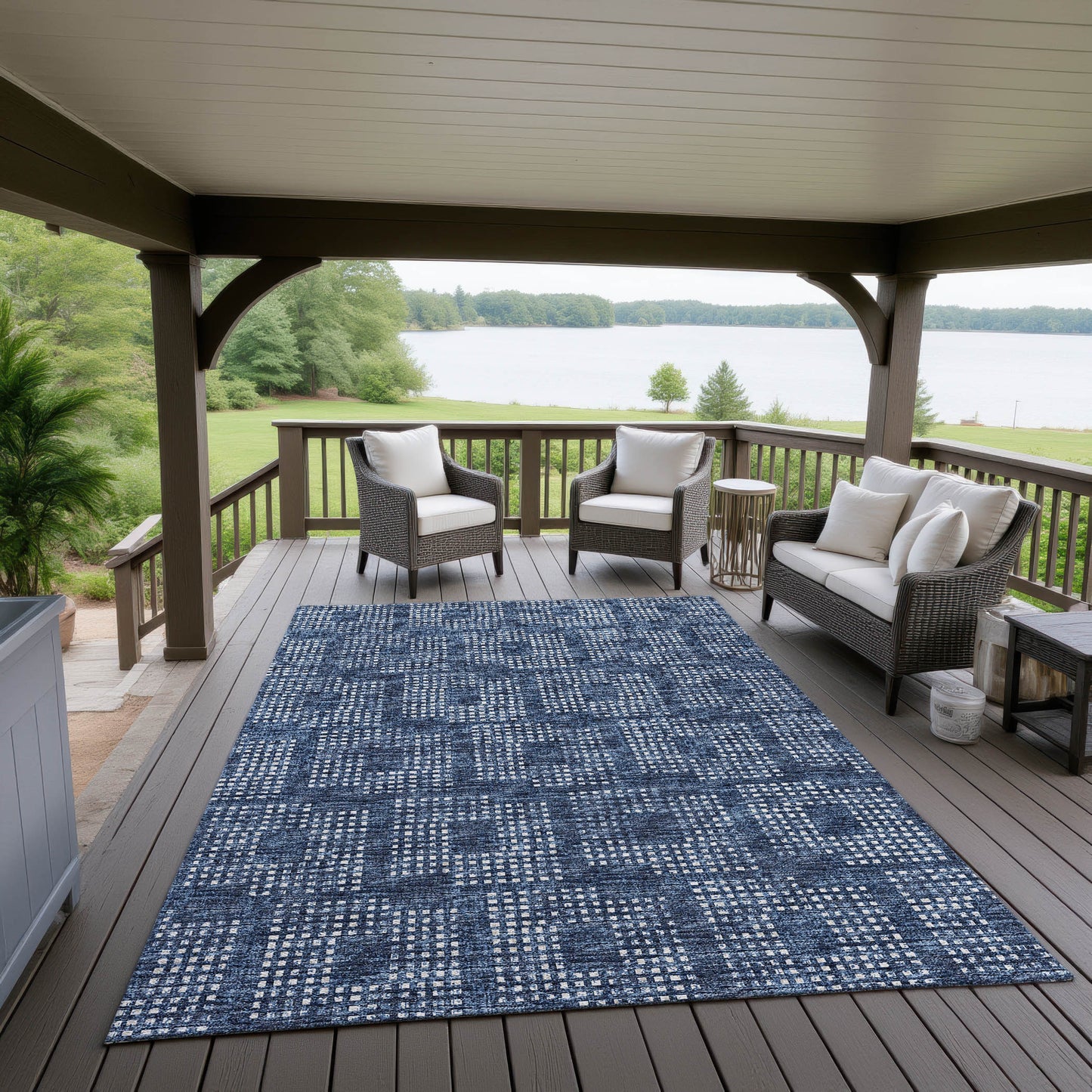 Dalyn Rugs Delano Navy Transitional