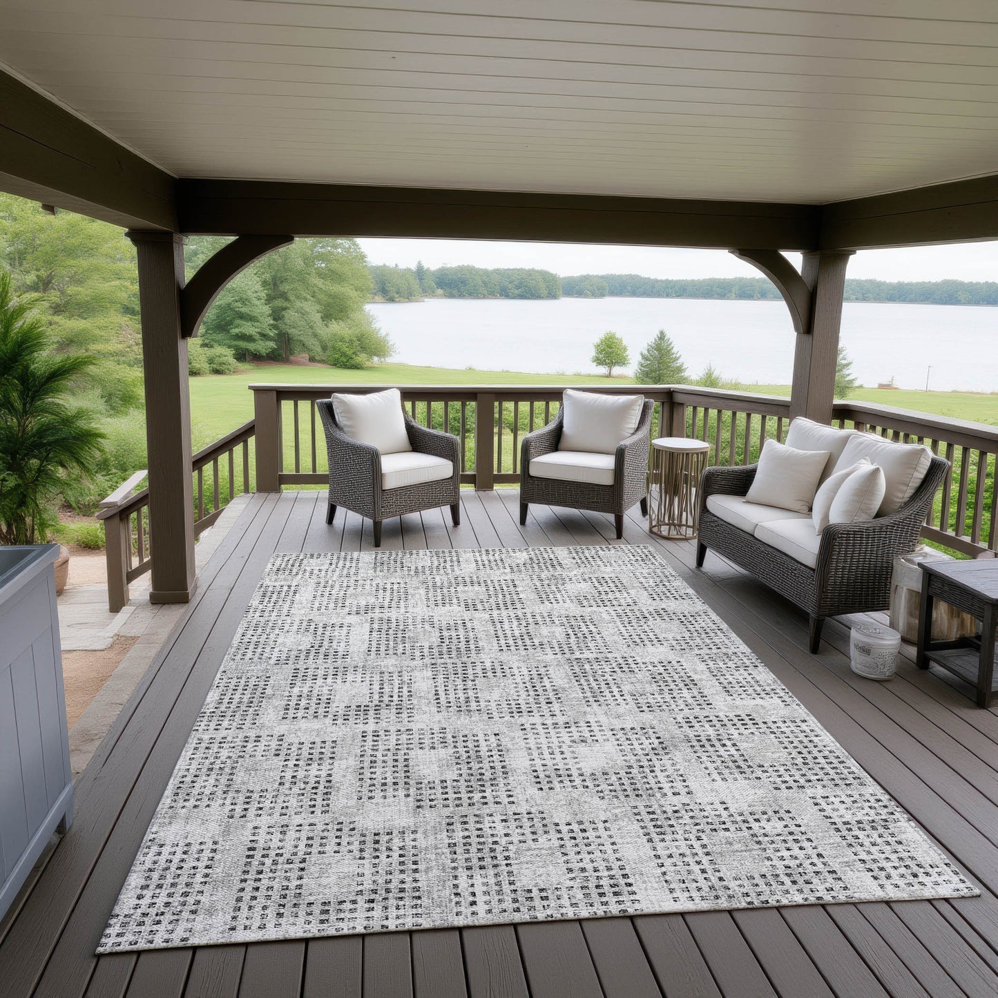 Dalyn Rugs Delano Pewter Transitional