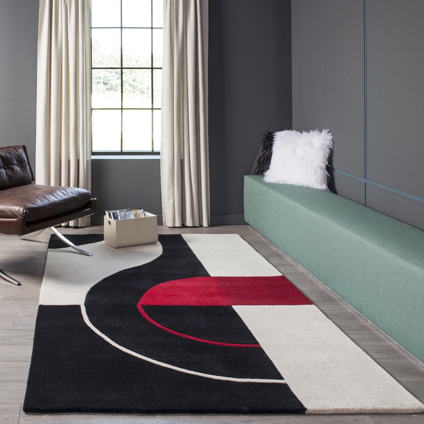 Momeni Delhi Black Contemporary
