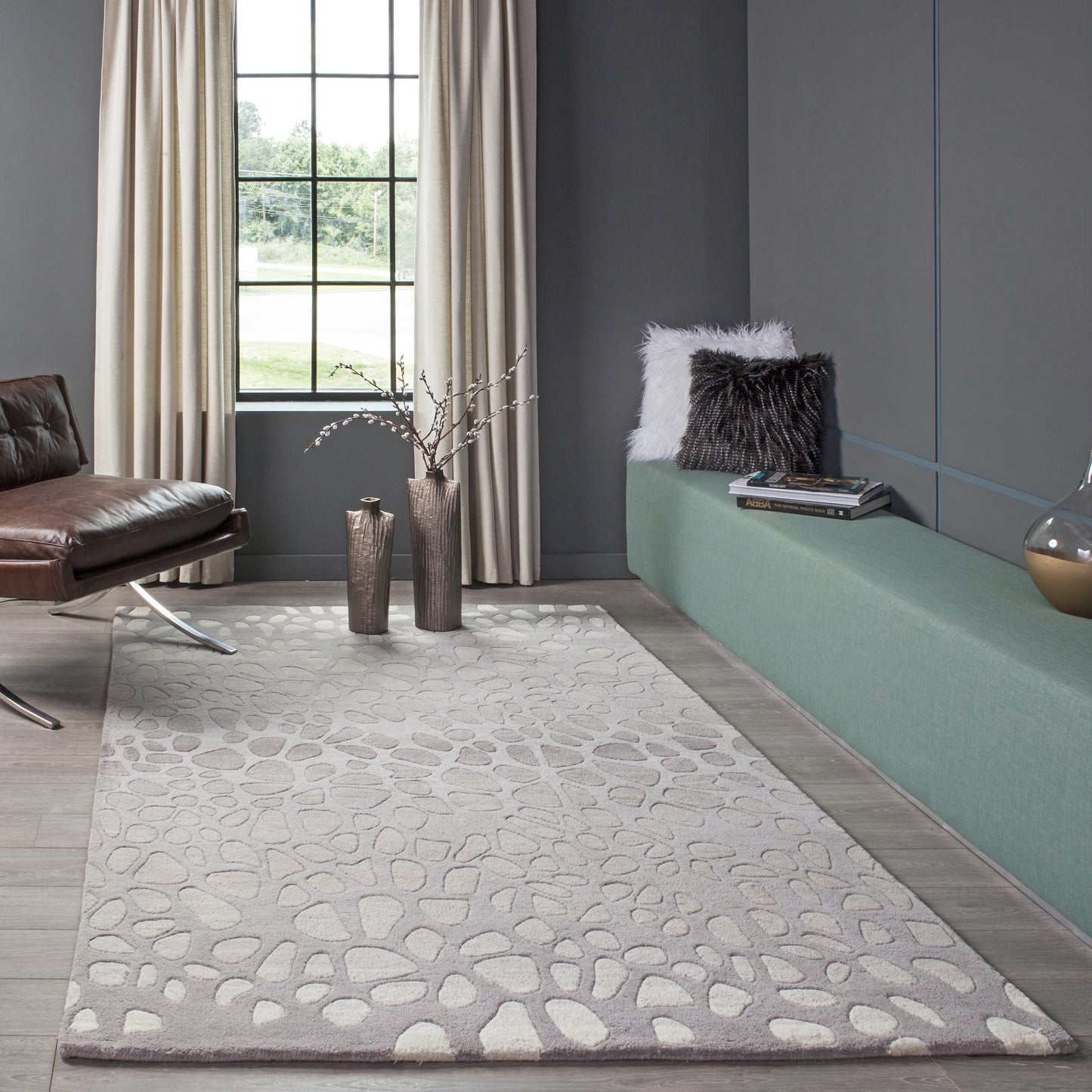 Momeni Delhi Silver Contemporary