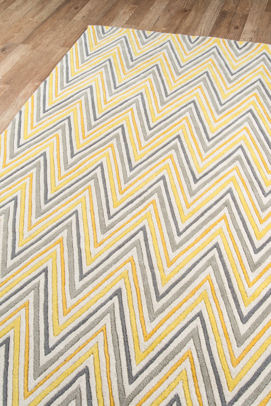 Momeni Delhi Yellow Contemporary