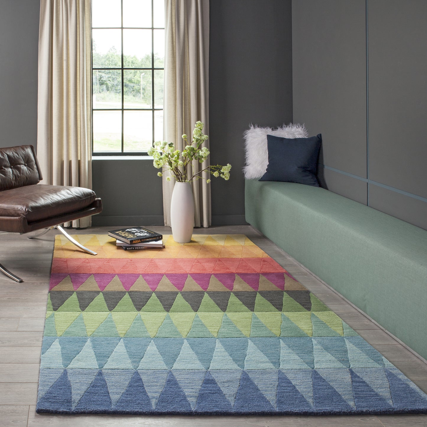 Momeni Delhi Multi Red Contemporary