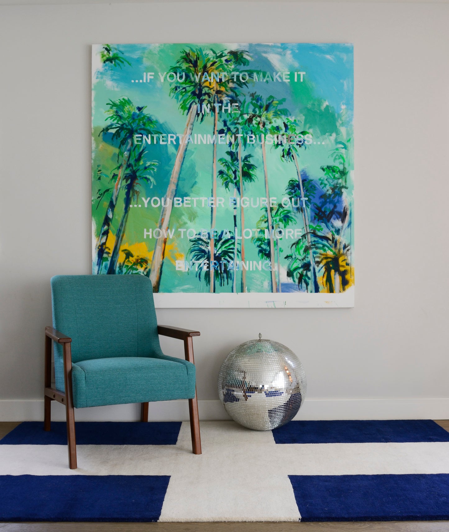 Novogratz Delmar Navy Contemporary