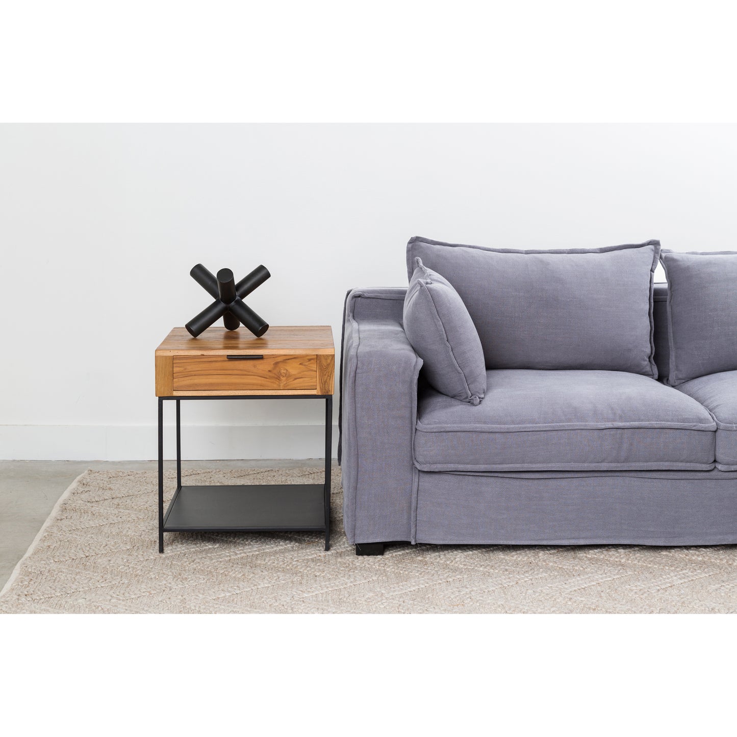 Moes Home Side Table Joliet Natural Contemporary Furniture