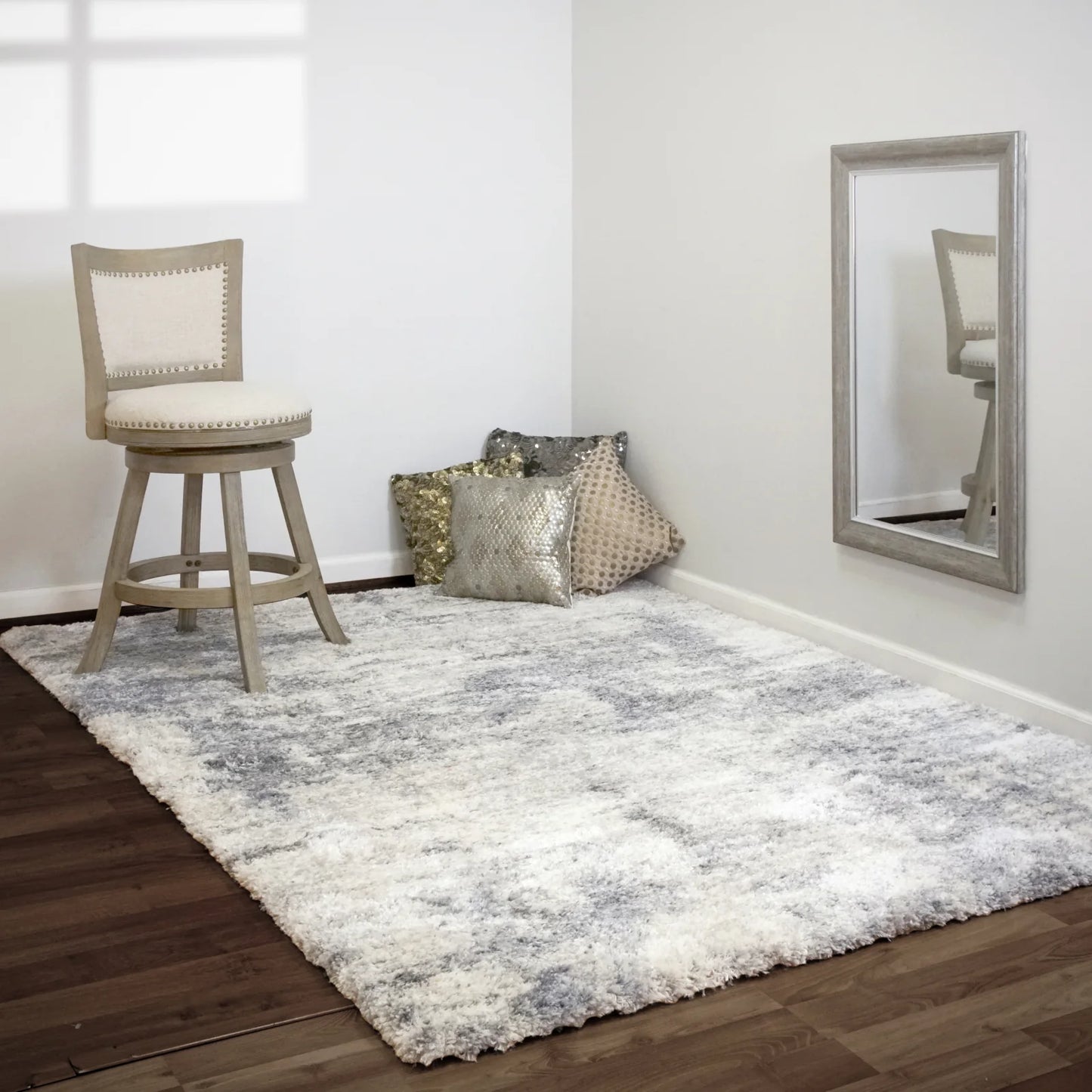 Dynamic Rugs Reverie 3541 Cream Grey Contemporary Machine-Made Rug