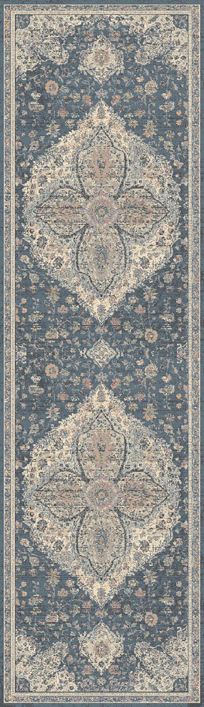 Dynamic Rugs Savoy 3576 Denim Multi Transitional Machine-Made Rug