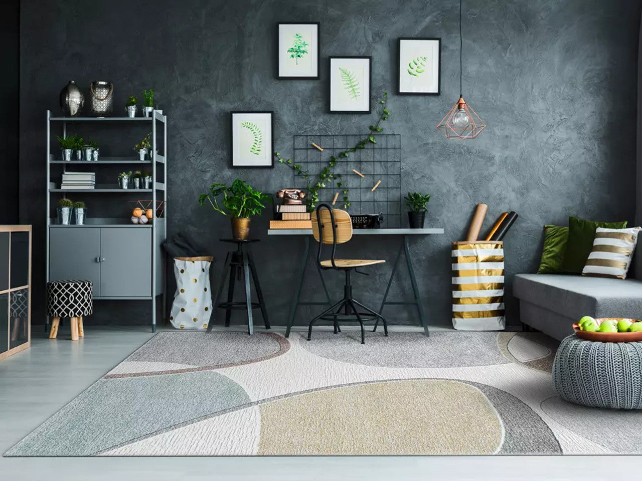 Dynamic Rugs Polaris 46004 Ivory Multi Modern Machine-Made Rug