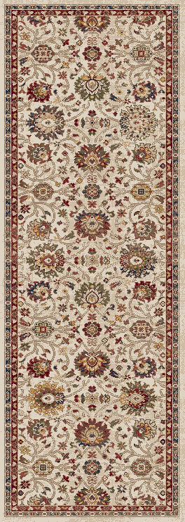 Dynamic Rugs Juno 6883 Ivory Red Transitional Machine-Made Rug
