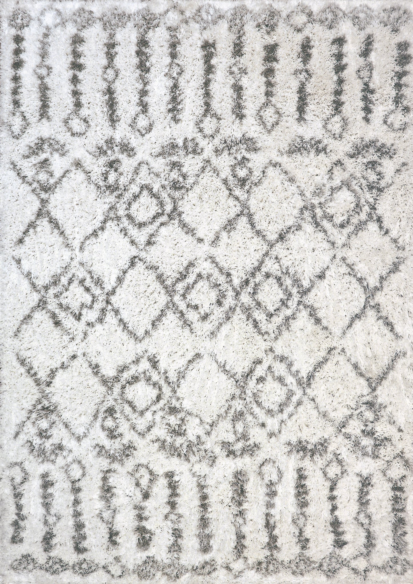 Dynamic Rugs Nordic 7434 Silver White Contemporary Machine-Made Rug