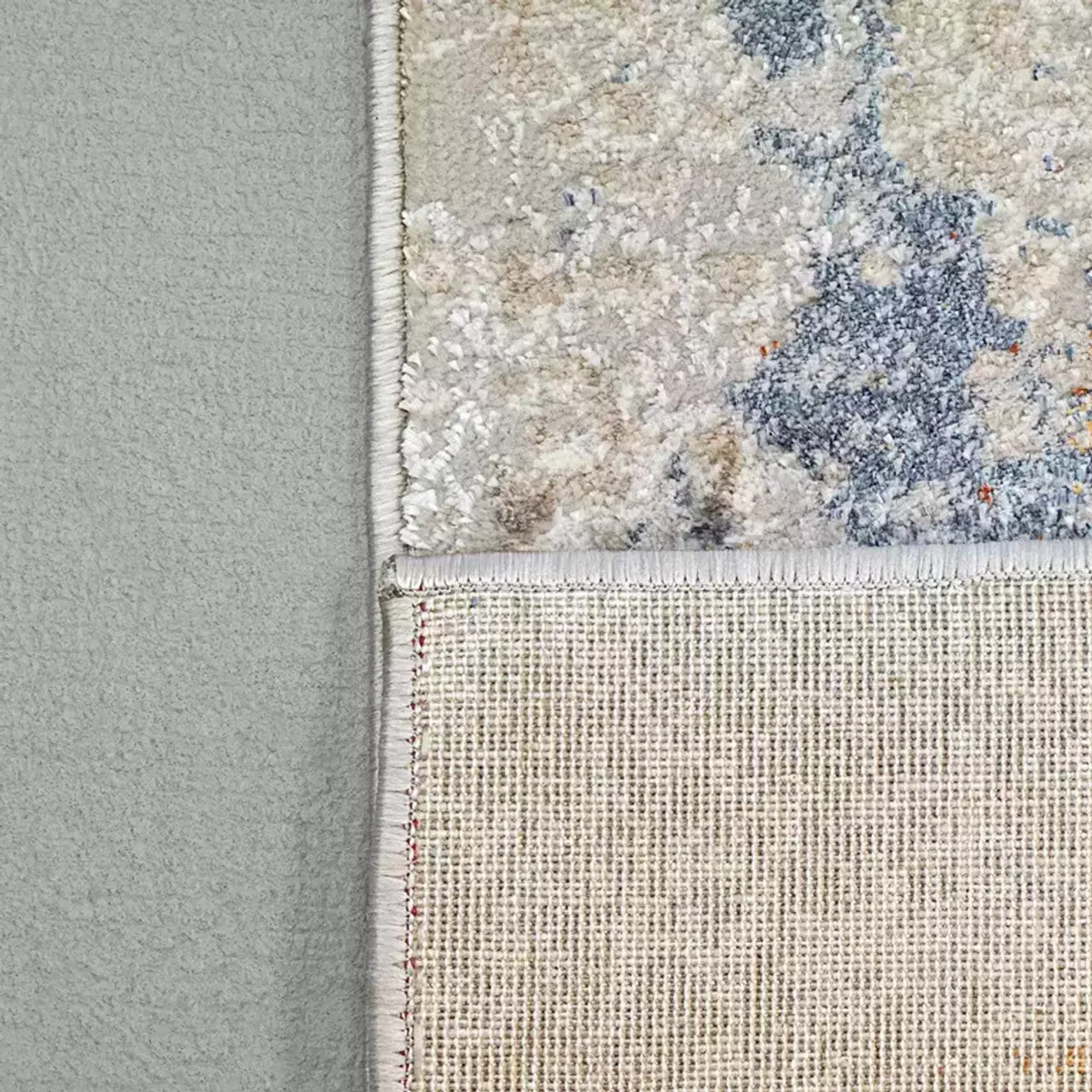 Dynamic Rugs Gold 1353 Cream Silver Gold Blue Modern Machine-Made Rug