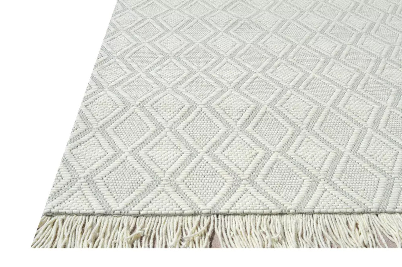 Dynamic Rugs Lola 2125 Ivory Light Grey Modern Handmade Rug