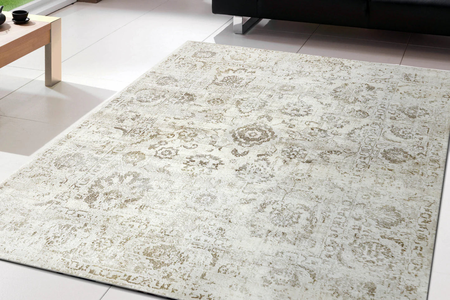 Dynamic Rugs Castilla 3530 Ivory Grey Modern Machine-Made Rug