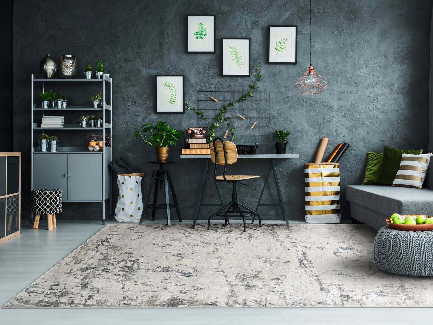 Dynamic Rugs Castilla 3554 Ivory Beige Modern Machine-Made Rug