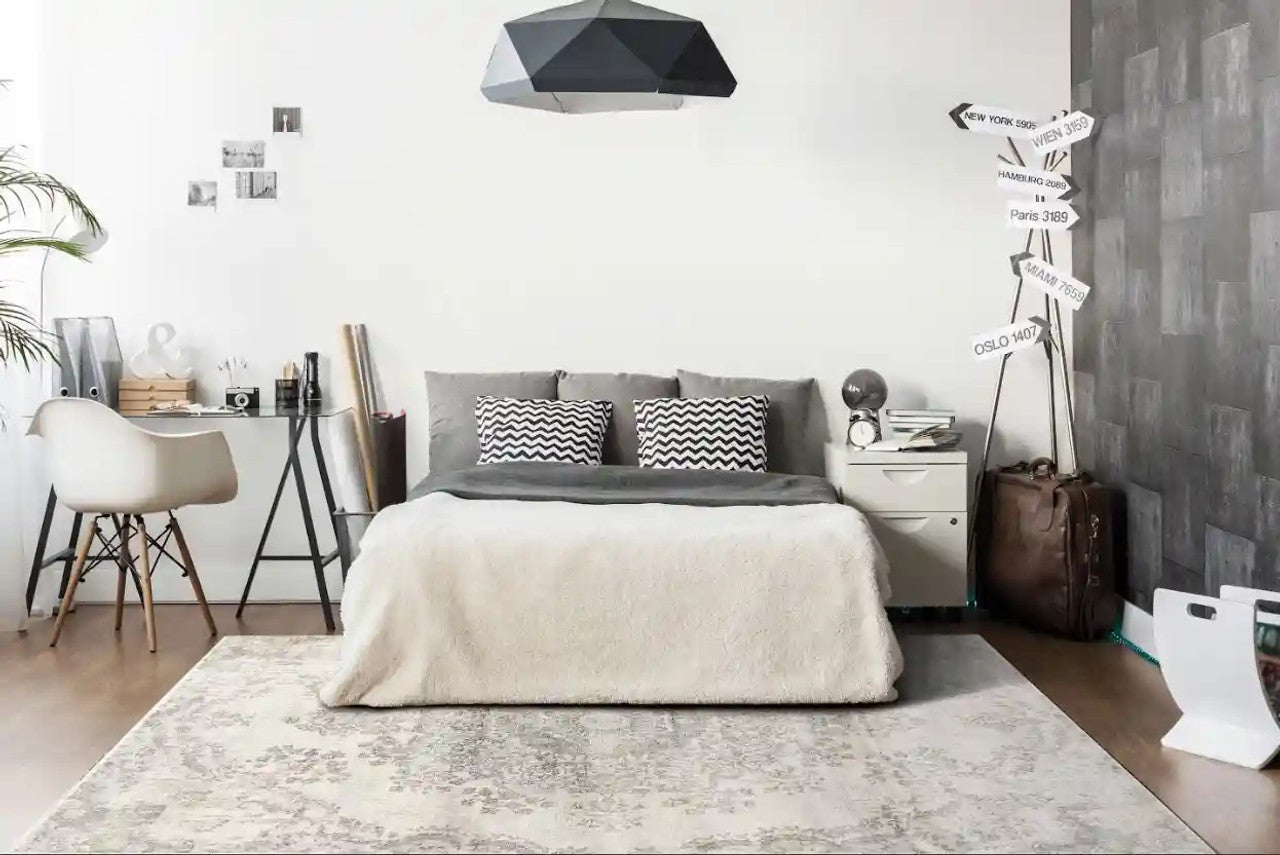 Dynamic Rugs Castilla 3558 Light Grey Modern Machine-Made Rug