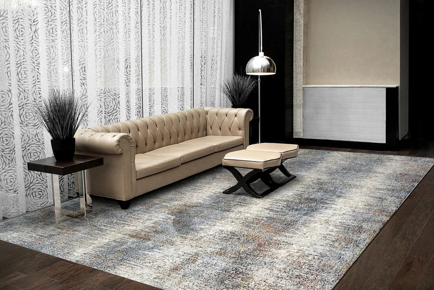 Dynamic Rugs Savoy 3580 Beige Multi Contemporary Machine-Made Rug