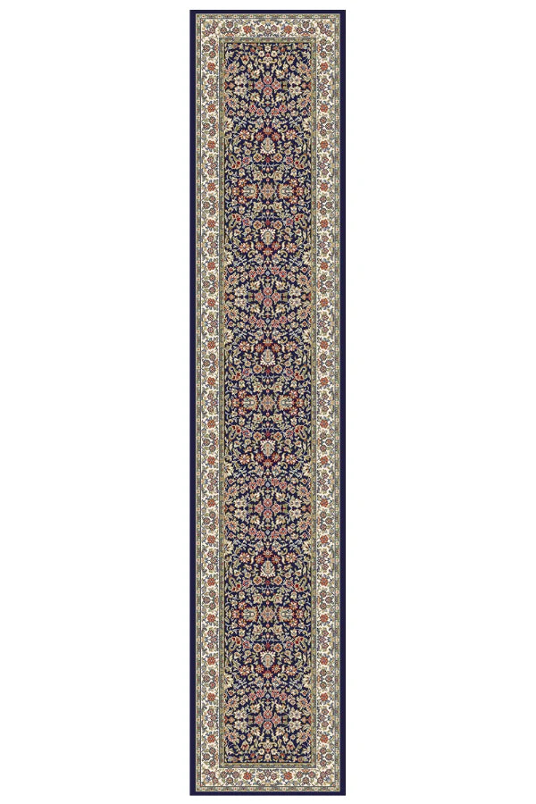 Dynamic Rugs Ancient Garden 57078 Blue Ivory Traditional Machine-Made Rug