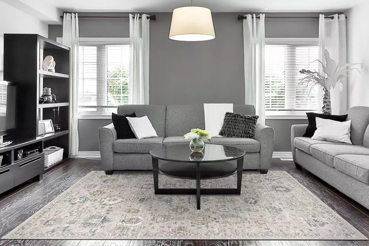 Dynamic Rugs Eclectic 6010 Cream Multi Transitional Machine-Made Rug