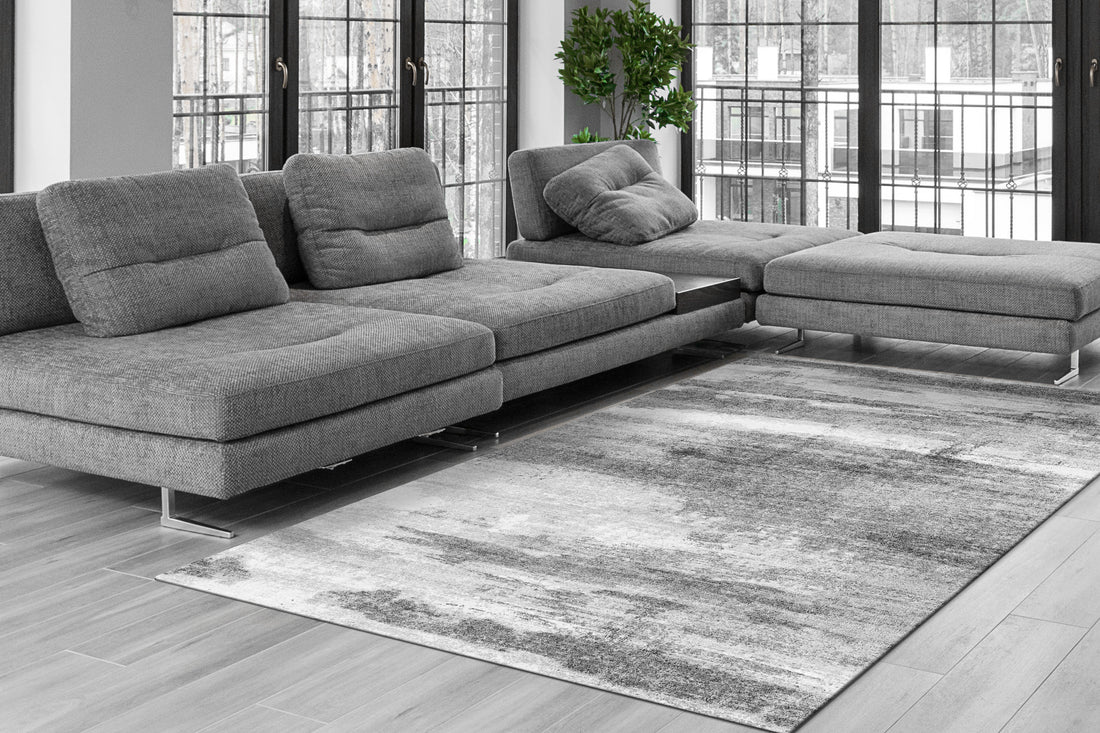 Dynamic Rugs Rhythm 6421 Grey Taupe Modern Machine-Made Rug