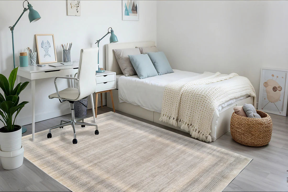 Dynamic Rugs Cosmo 6835 Beige Grey Modern Machine-Made Rug