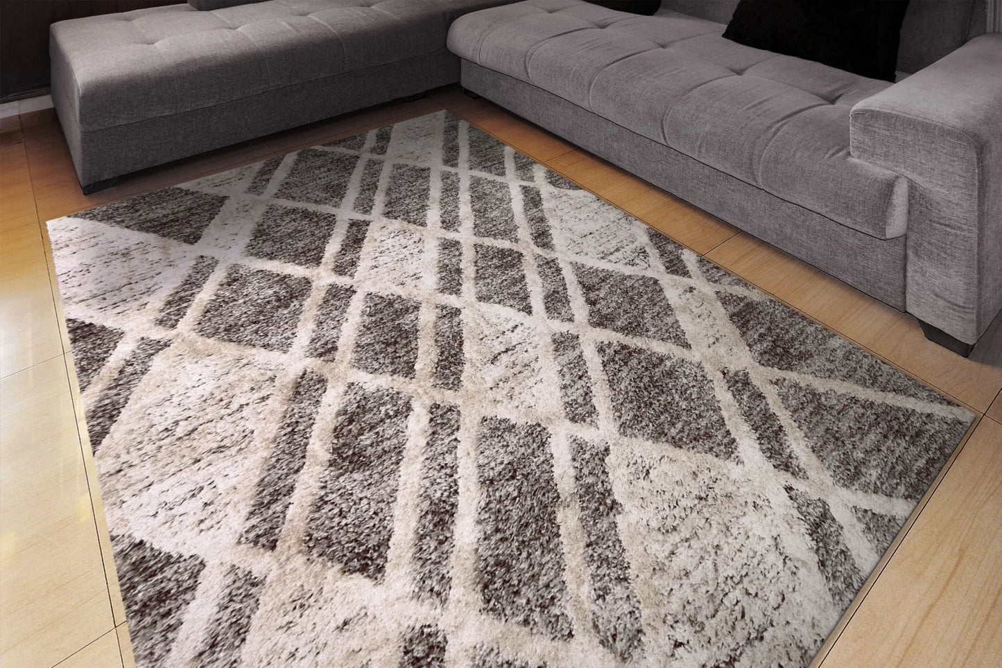 Dynamic Rugs Cruz 7004 Grey Ivory Modern Machine-Made Rug
