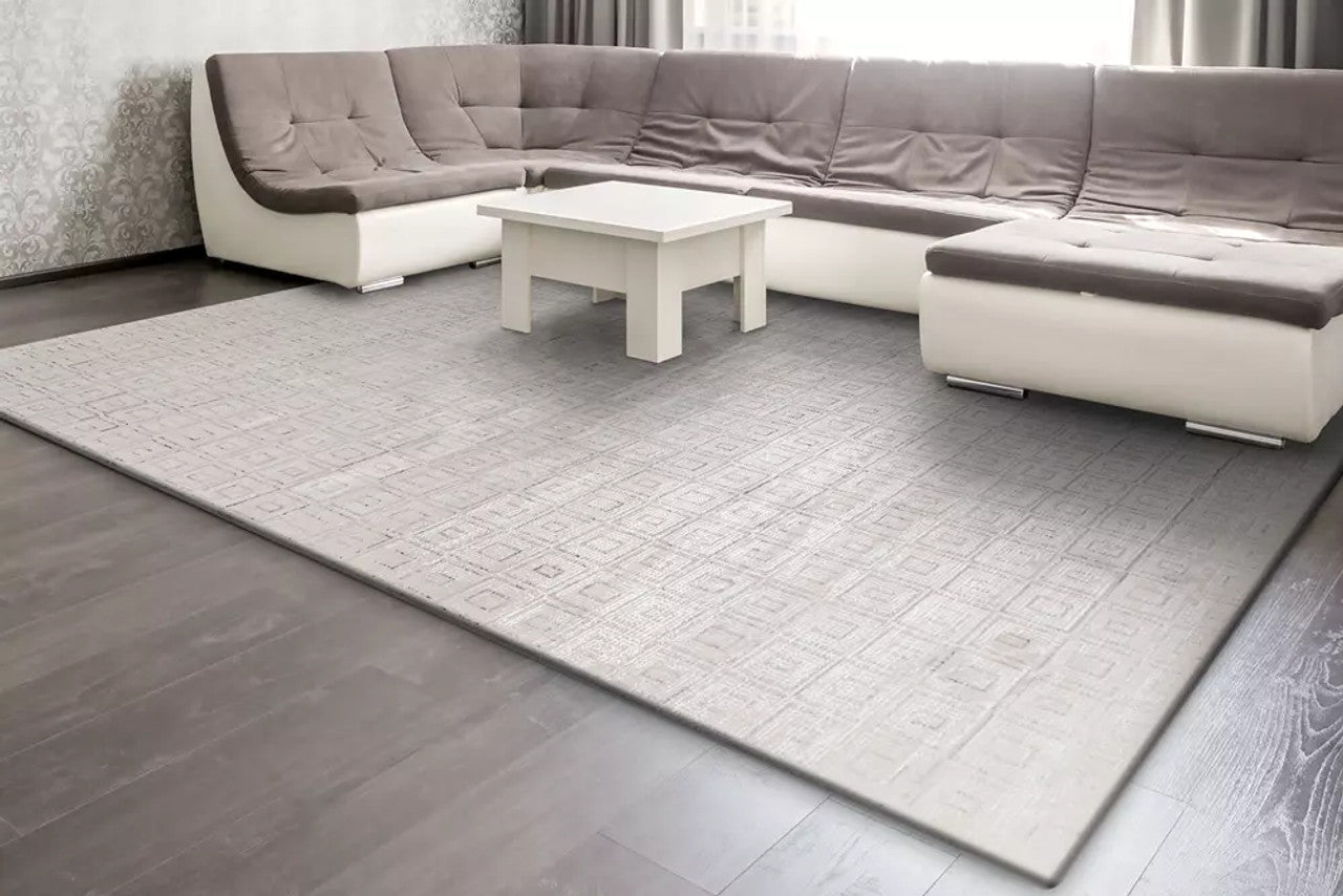 Dynamic Rugs Whistler 7125 Ivory Grey Modern Machine-Made Rug