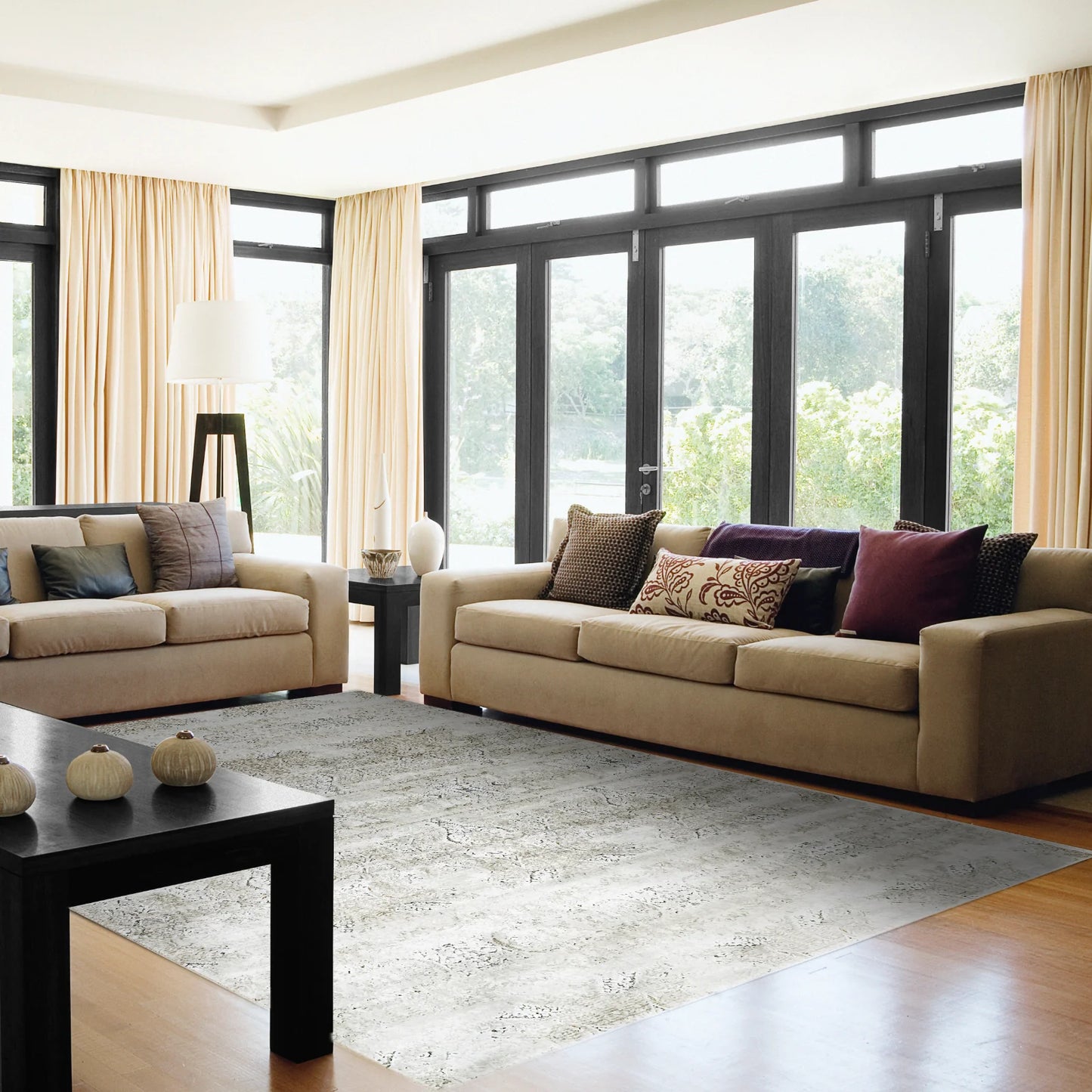 Dynamic Rugs Capella 7976 Grey Gold Multi Modern Machine-Made Rug