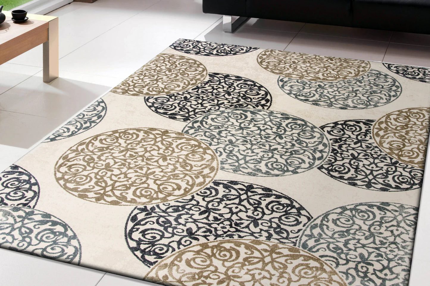 Dynamic Rugs Melody 985014 Ivory Transitional Machine-Made Rug
