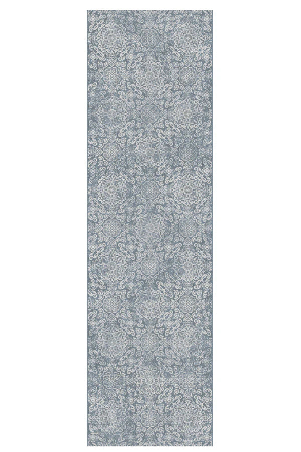 Dynamic Rugs Ancient Garden 57162 Light Blue Traditional Machine-Made Rug