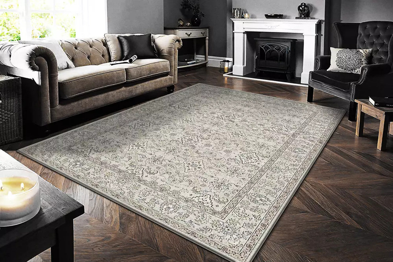 Dynamic Rugs Ancient Garden 57276 Cream Beige Traditional Machine-Made Rug