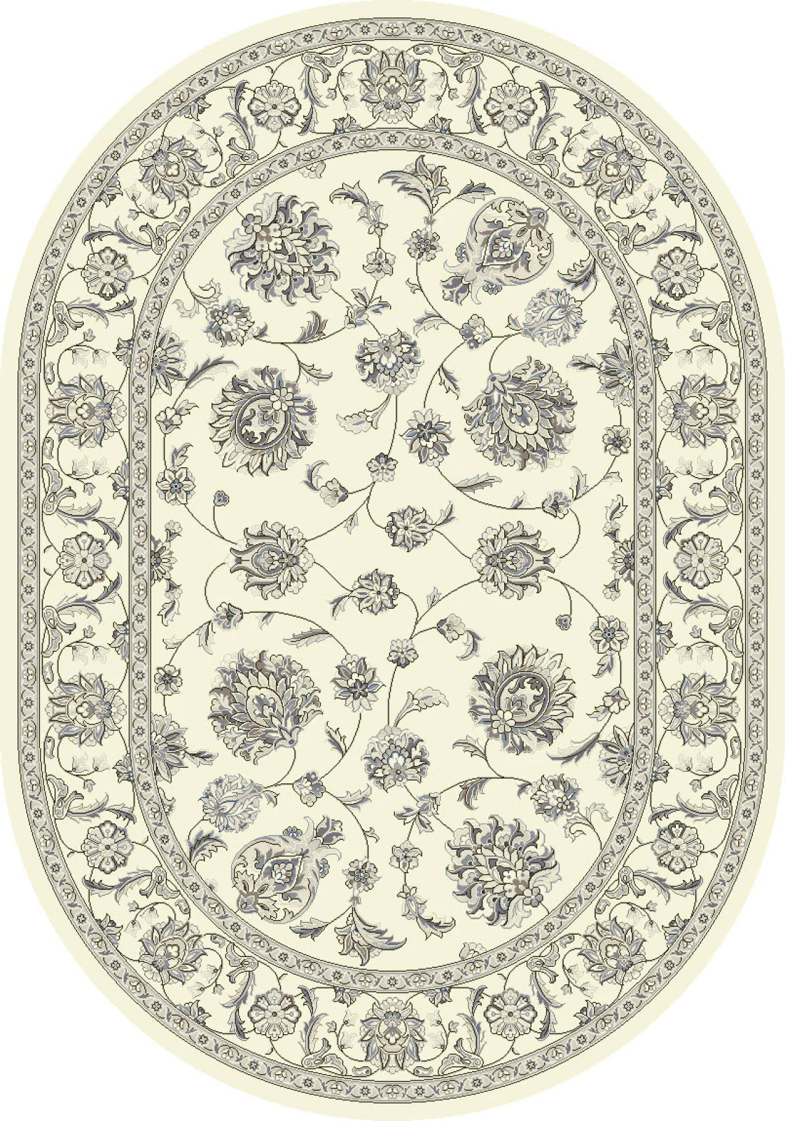 Dynamic Rugs Ancient Garden 57365 Cream Traditional Machine-Made Rug