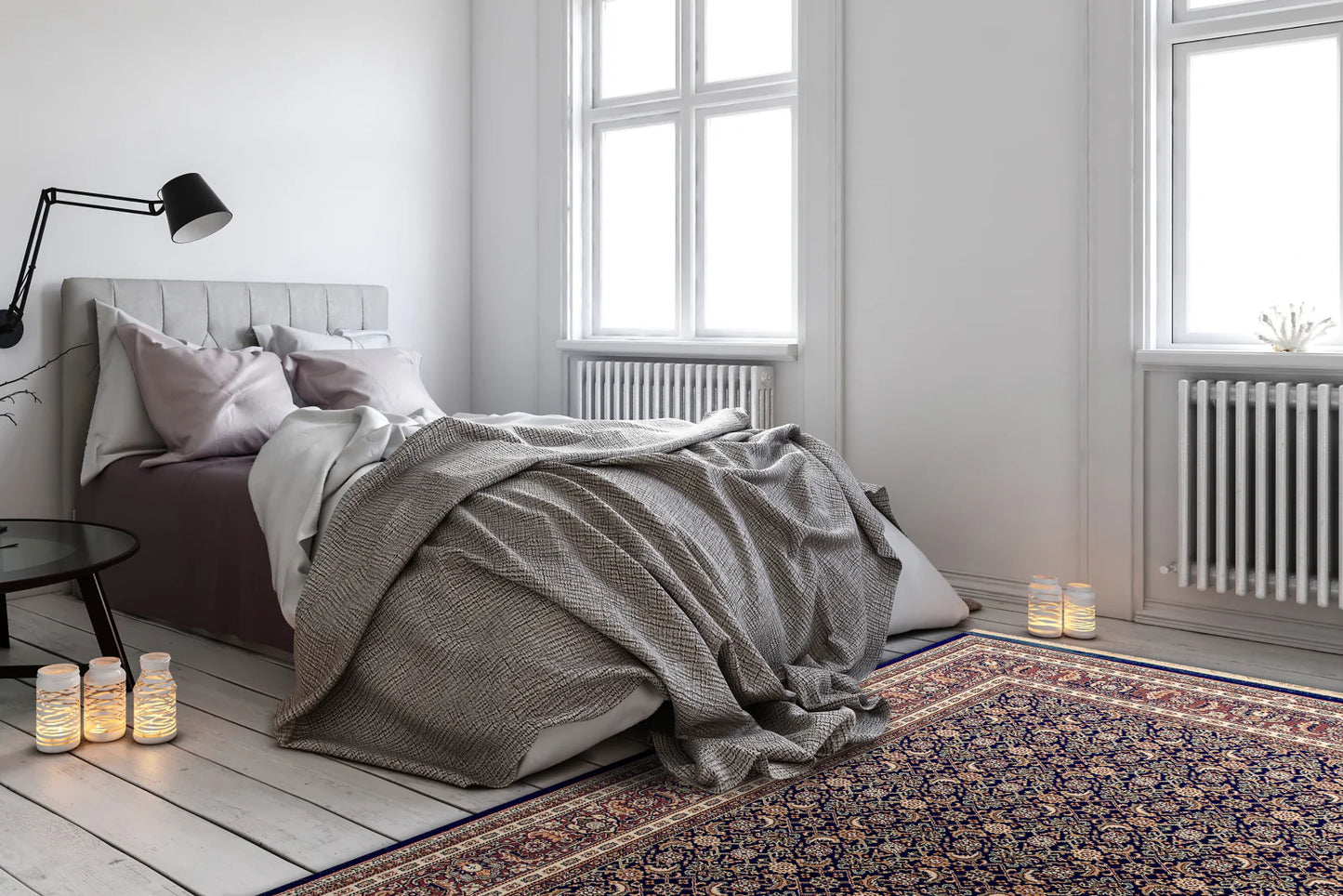 Dynamic Rugs Brilliant 72240 Navy Traditional Machine-Made Rug