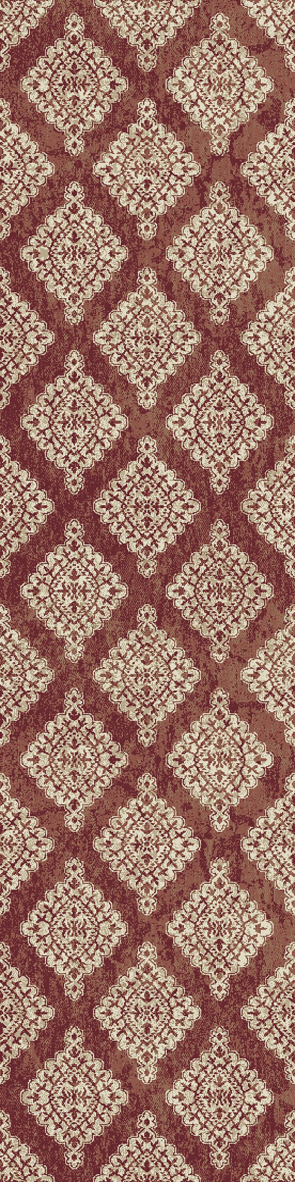 Dynamic Rugs Melody 985015 Terracotta Transitional Machine-Made Rug