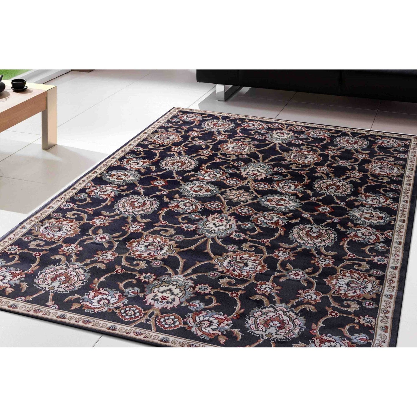 Dynamic Rugs Melody 985020 Anthracite Traditional Machine-Made Rug