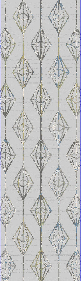 Dynamic Rugs Merit 6660 Grey Blue Gold Modern Machine-Made Rug