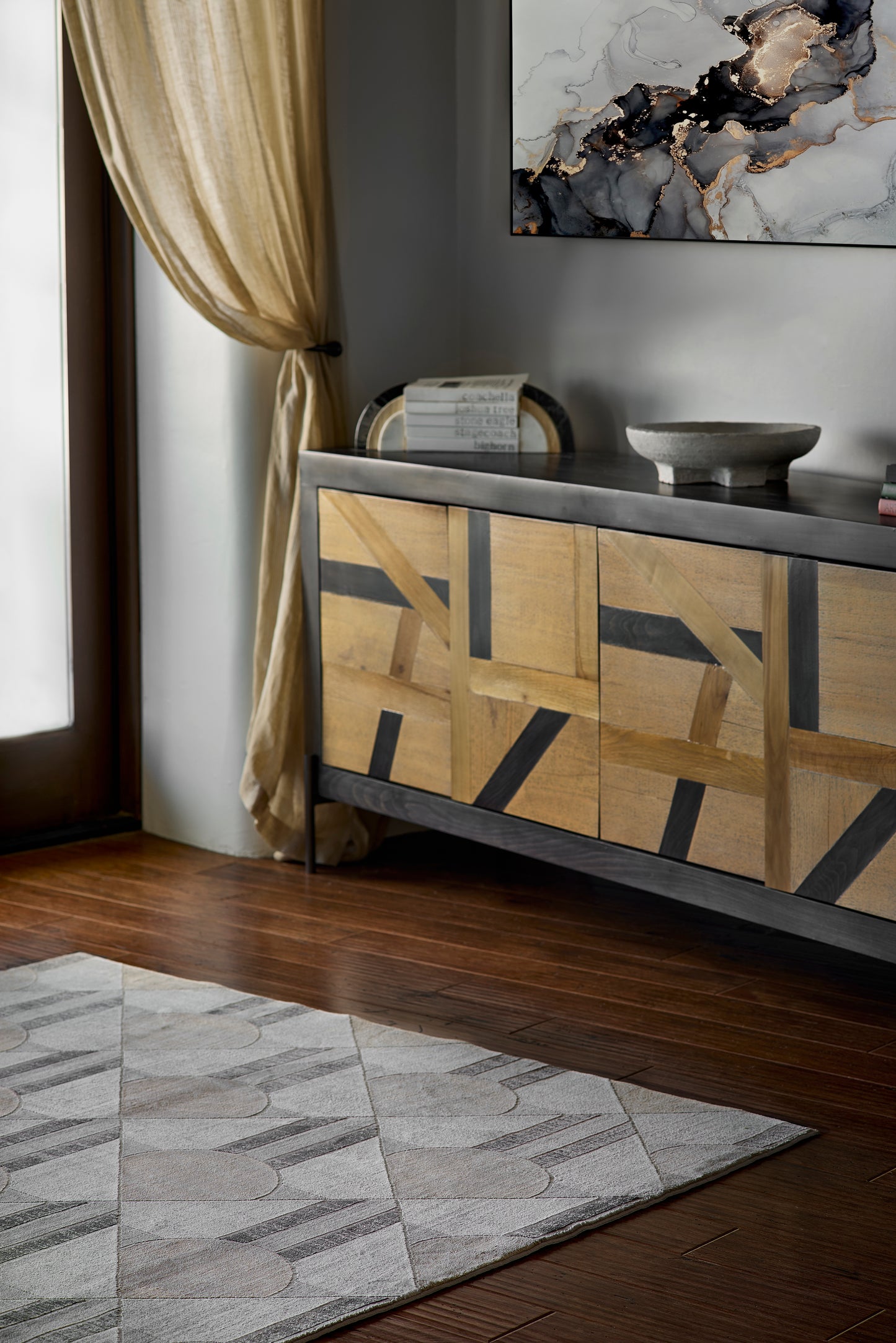 Momeni Edition Charcoal Contemporary