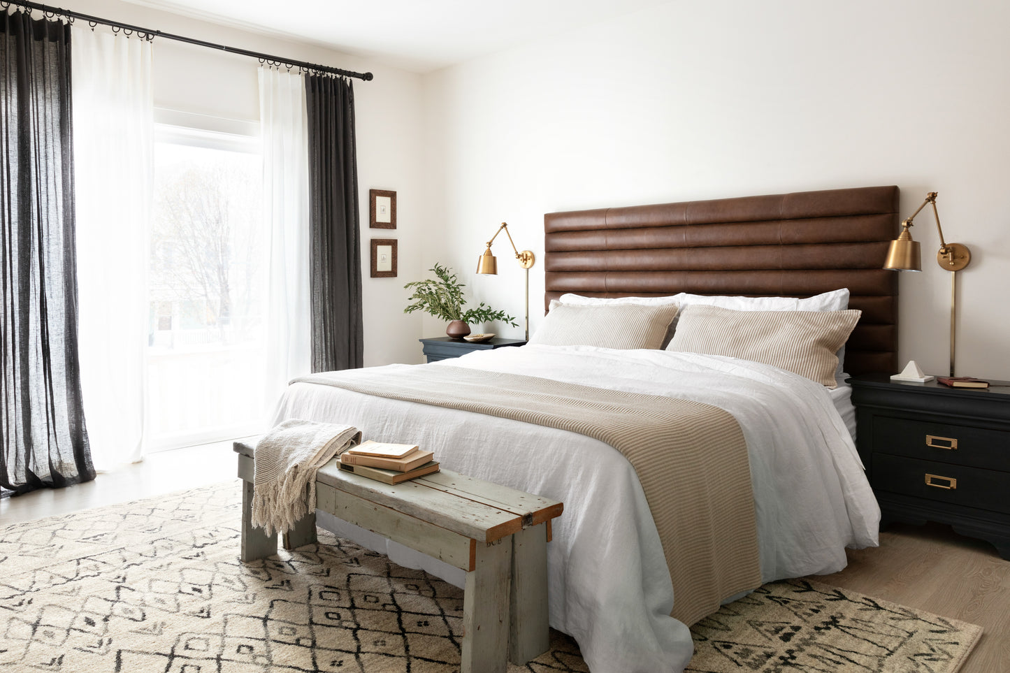 Loloi Emory Heather Gray Black Transitional