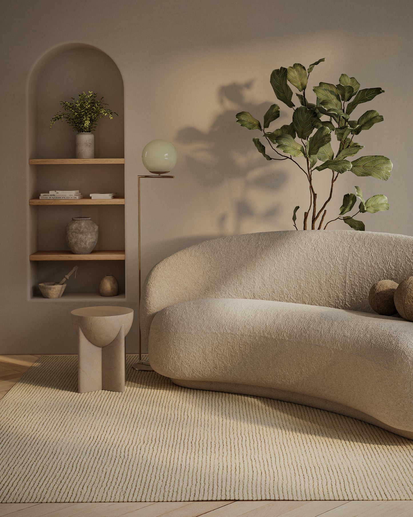 Momeni Everett Ivory Contemporary