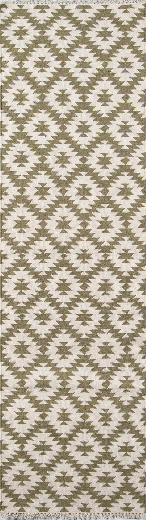 Erin Gates Thompson THO10 Green Contemporary Hand Woven Rug