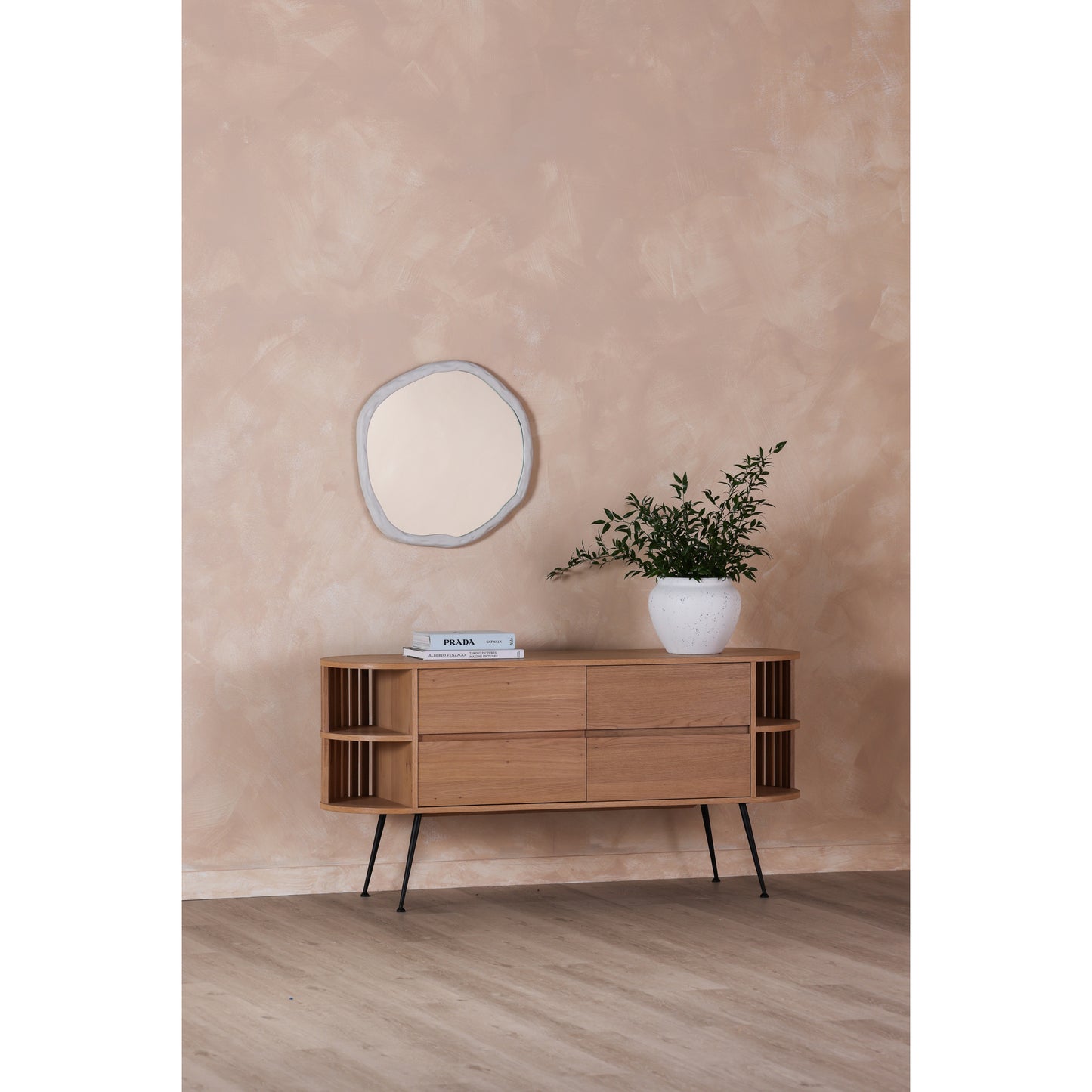 Moes Home Mirrors Foundry White Furniture