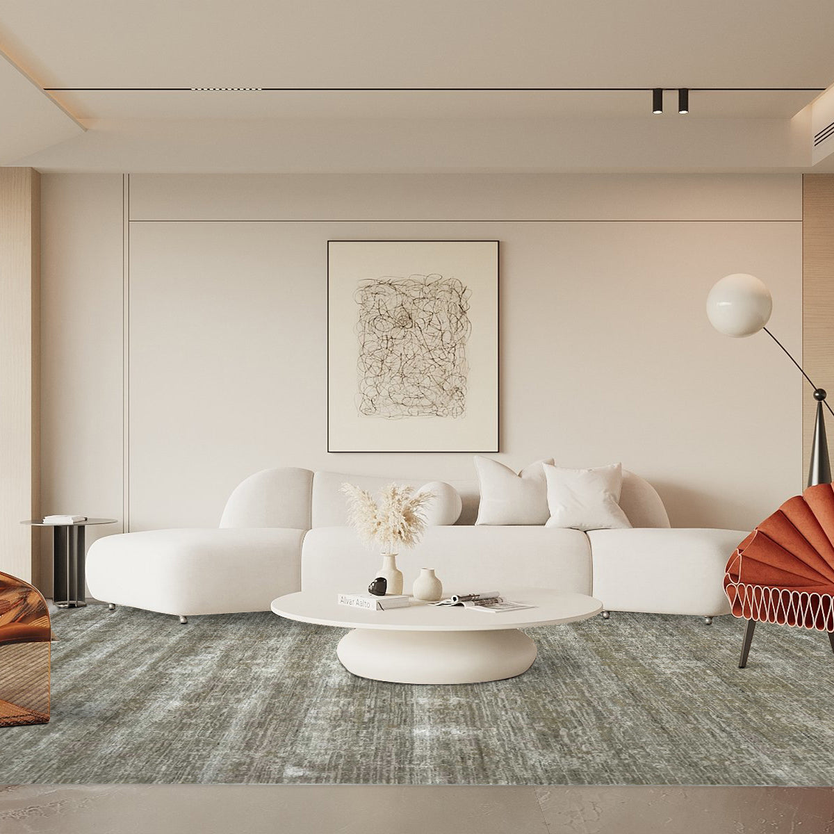 Artisan Luxus FL-1020 Beige Modern Loom Rug