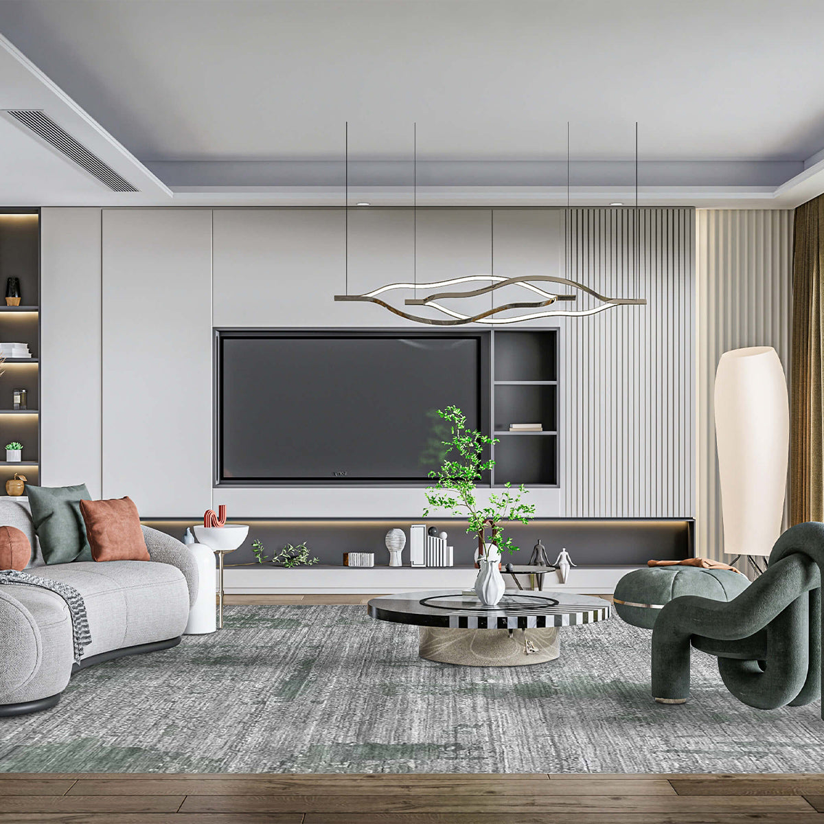 Artisan Luxus FL-1025 Sage Natural Modern Loom Rug