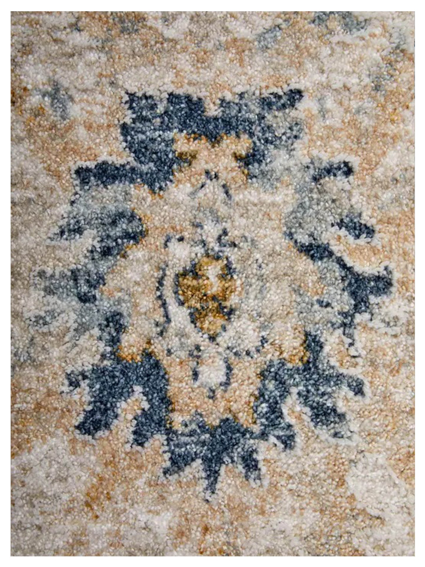 Feizy Pasha 39M7F Beige Blue Traditional Machinemade Rug